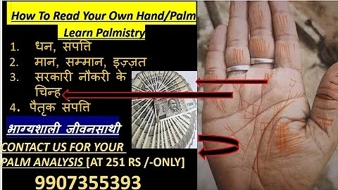 How To Read Your Own Hand/Palm | Learn Palmistry | Heart, Life, Head, Marriage Line | Mounts in Palm - DayDayNews