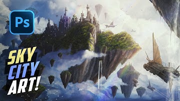 Creating a Sky City in Photoshop | Photo Manipulation Speed Art