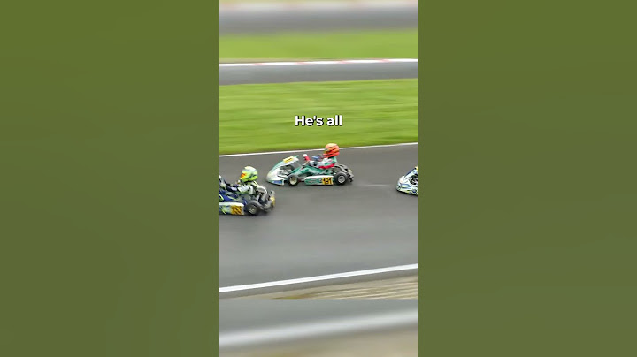 RIDICULOUS Outside DOUBLE overtake by Young Go-Kart racer