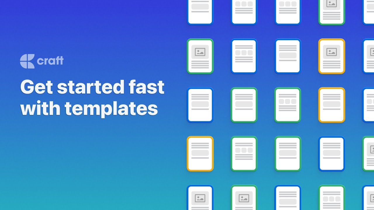 Get started fast with free templates | Craft Quick Tips - YouTube