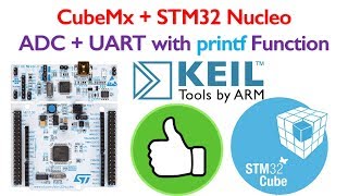 STM32 Nucleo Tutorial 5- ADC and UART printf coding in Keil