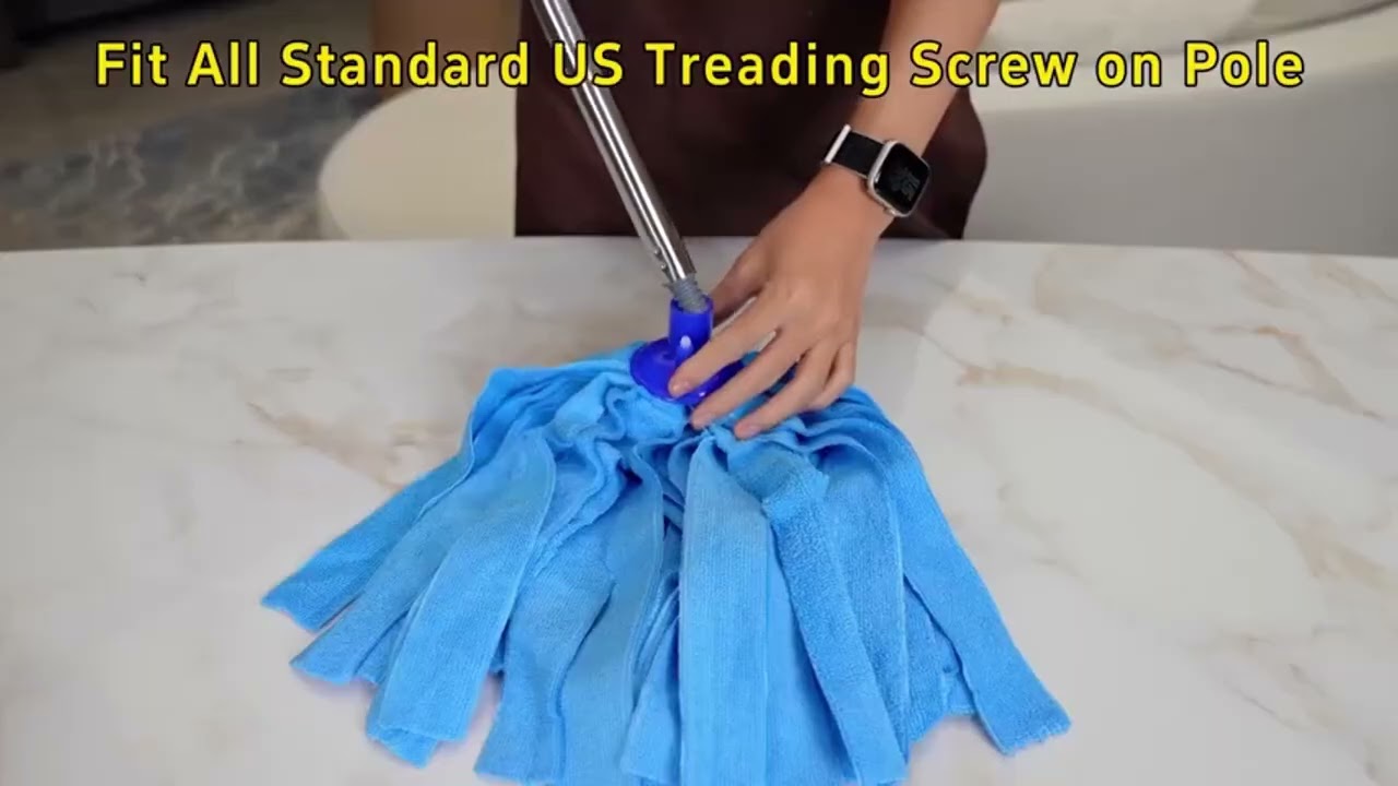 Microfiber String Tube Mop Head Refill | Factory Direct | Compatible with US Thread Pole