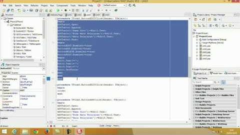 Membuat program sederhana menggunakan Embarcadero RAD STUDIO XE2