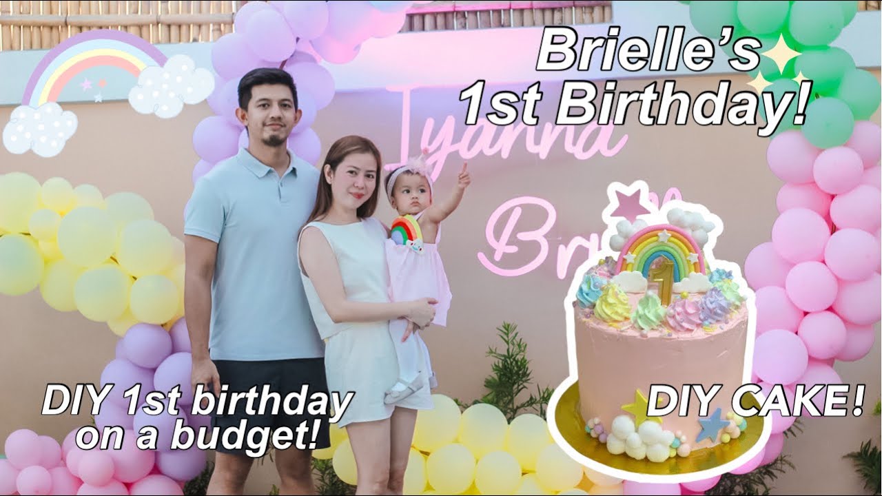Baby’s First Birthday Vlog - DIY on a budget | Pastel Rainbow theme | Philippines