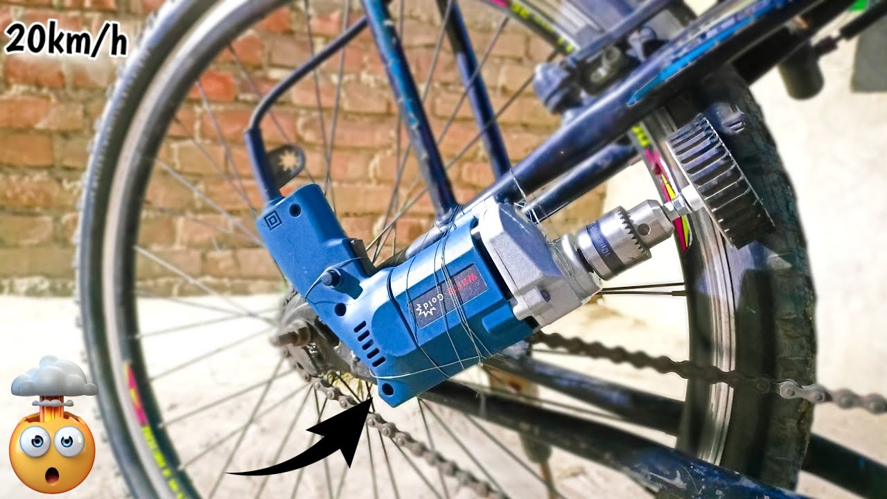 How to make electric cycle with drill machine 😱🔥electric cycle kaise