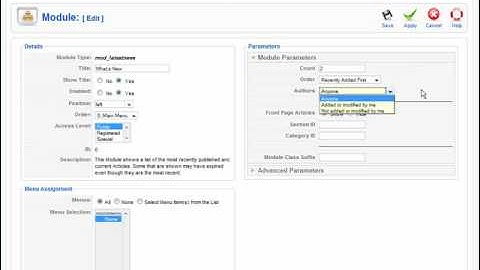 Joomla 1.5 Tutorial - Pages And Menu