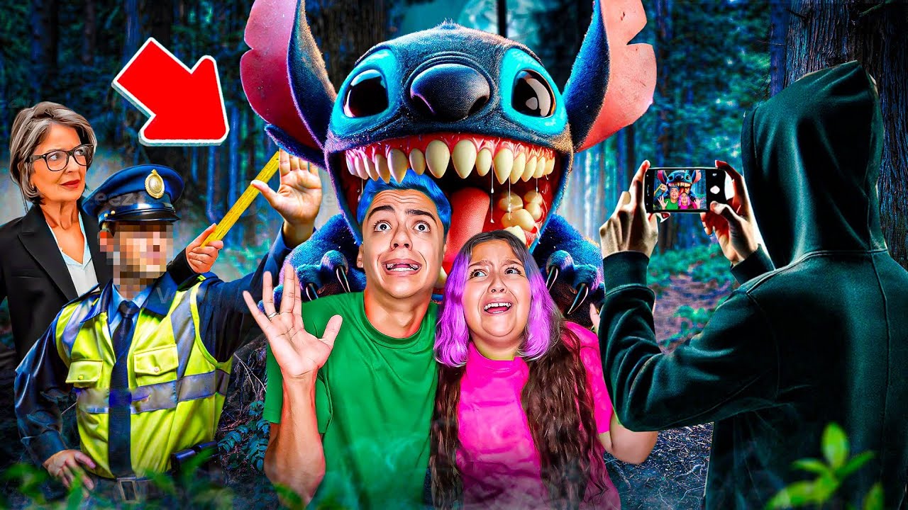 O STITCH MALVADO NOS ATACOU E O FÃ MALUCO NOS PERSEGUIU NA ESCOLA *especial 1 hora