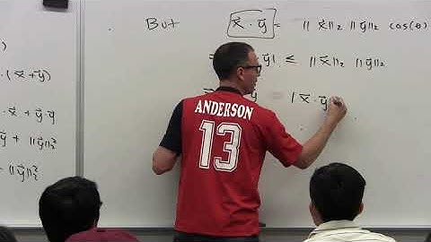 Linear Algebra, Lesson 5, Video 16: Proof of Triangle Inequality