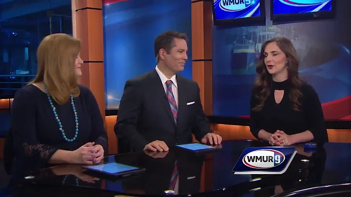 Meteorologist Hayley LaPoint visits Rindge Memorial School