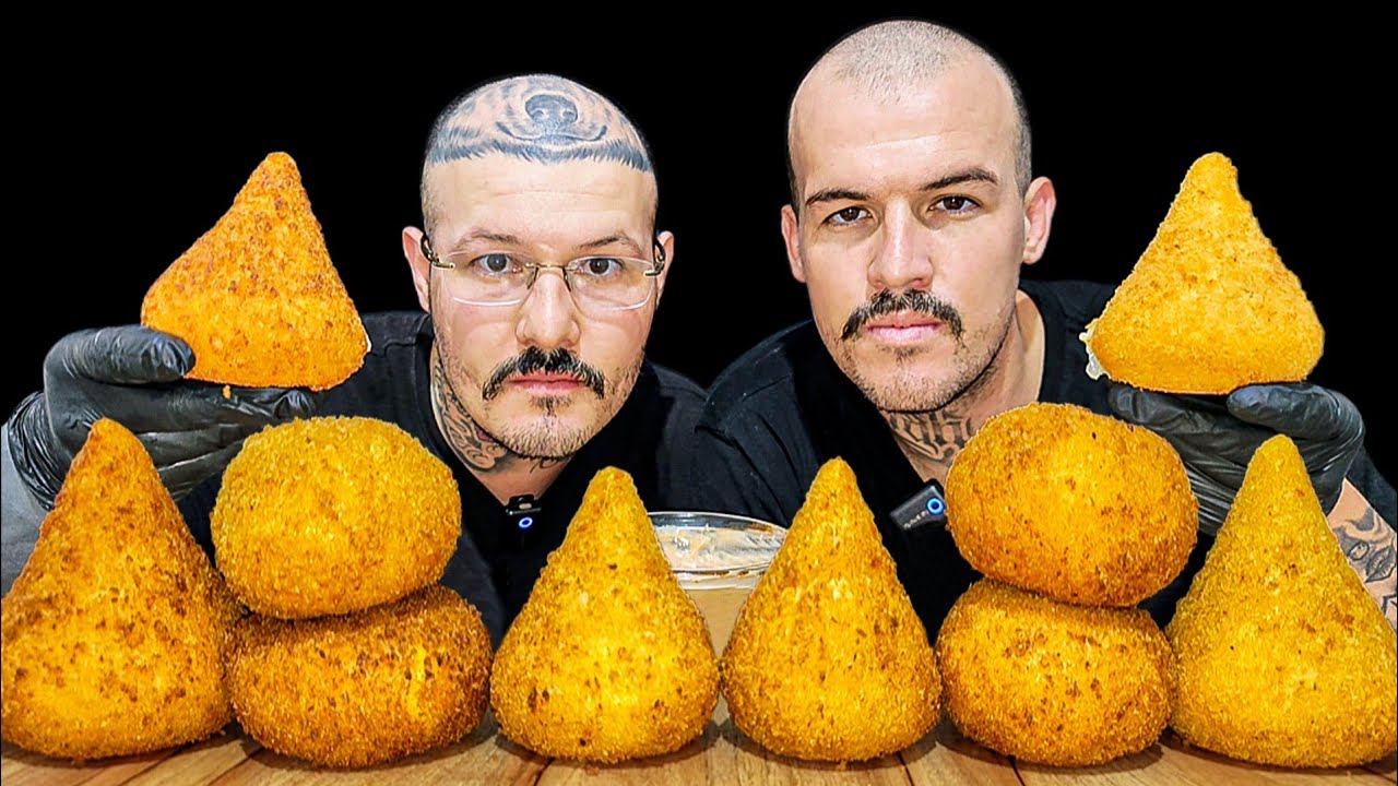 #586 ASMR FOOD | SALGADOS VARIADOS (COXINHA E BOLINHA DE QUEIJO) NO TALKING.