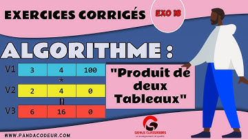 Algorithme : Exercices corrigés #18 Algorithme Produit de deux Tableaux (Vecteurs)
