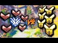 Can a top 500 carry 5 bronze vs 6 gold players  overwatch