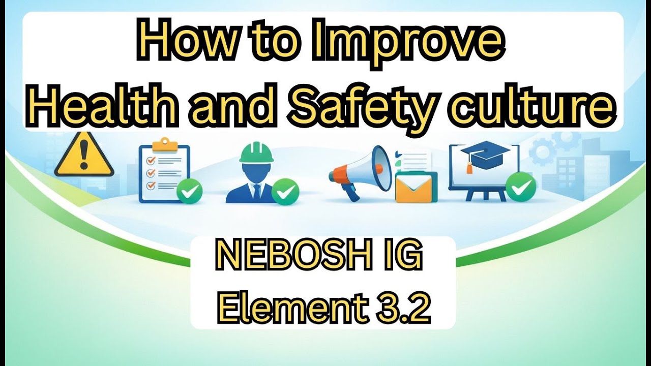 How to Improve Health & Safety Culture | Element 3.2 Complete Lecture I ...