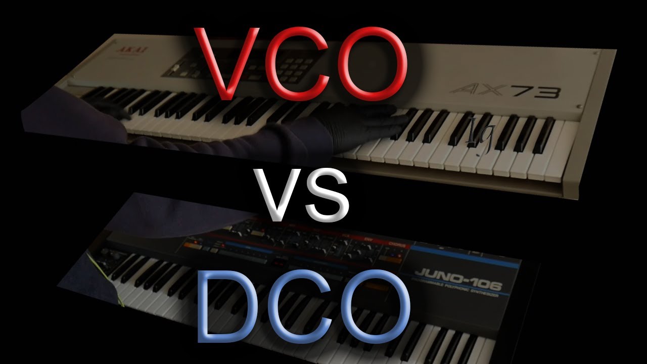 VCO vs DCO - Akai AX73 vs Roland Juno 106 waveforms - no talking