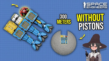 This Trick Makes Very Deep Moon Mining Easier, Space Engineers