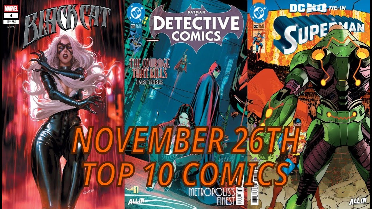 🪿NEW COMIC BOOK TOP 10🪿 NEW HOT RELEASES FOR NOVEMBER 26TH COMICBOOKS