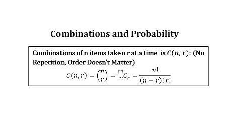 Probability with Combinations