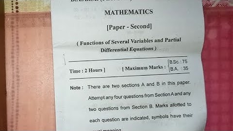 kumaun University Bsc fifth sem maths paper .#kumaun_university