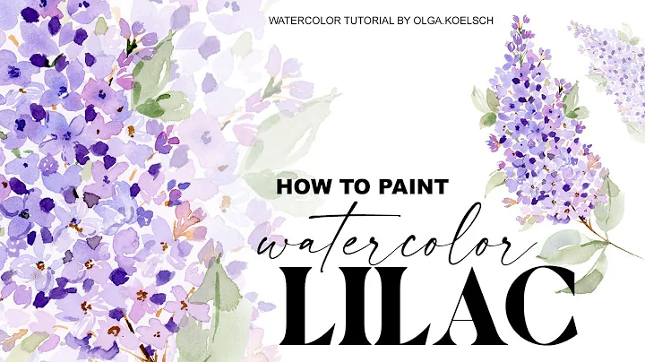 The EASIEST way to paint watercolor lilac flowers