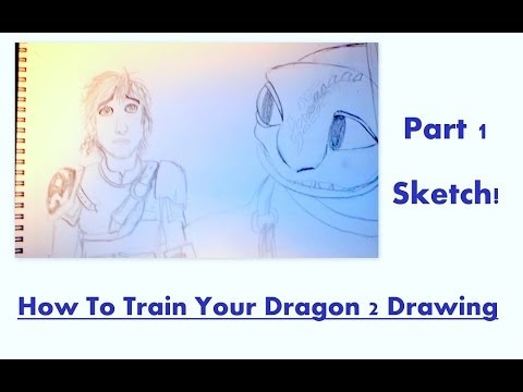 How to train your dragon 2 drawing (Part 1) 