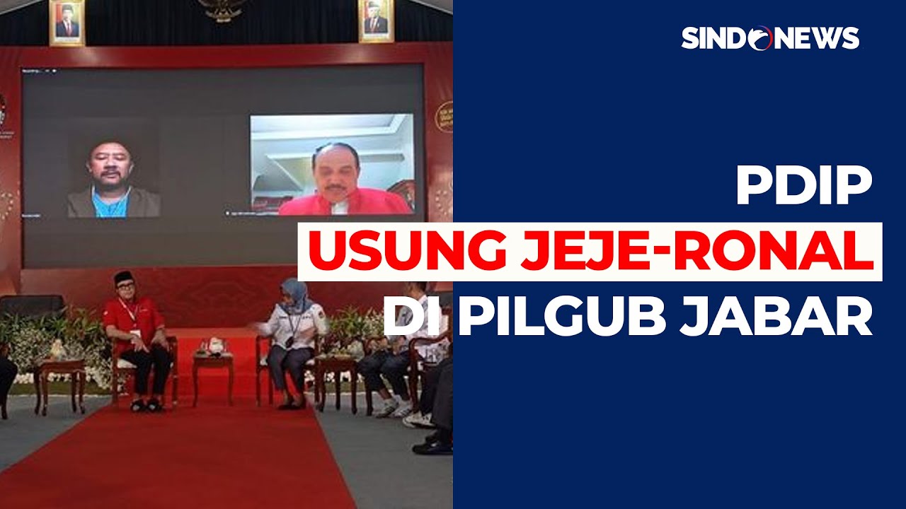 PDIP Usung Jeje-Ronal di Pilgub Jawa Barat - Sindo Malam 30/08 - YouTube