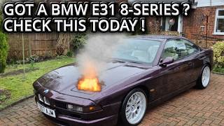 BMW E31 FRONT LIGHTS LOOM FAILURE - FIRE HAZARD!!