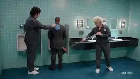 Bathroom Boys Business Man Scene