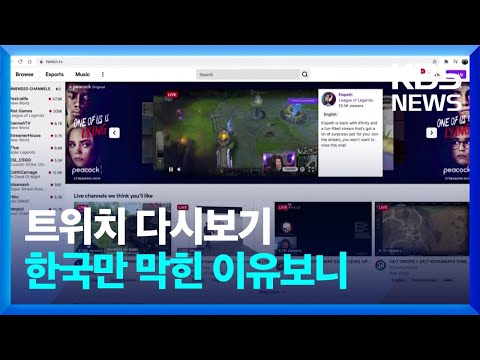 [글로벌K] ‘한국’에서만 못 본다고?…트위치가 불씨 당긴 ‘망 사용료’ / KBS  2022.11.17.
