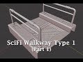 Blender 2.8: Modeling a SciFi Walkway Type 1 (Part 1)