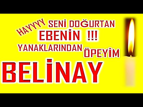 İyi ki Doğdun Belinay İsme Özel Komik Doğum Günü Şarkısı