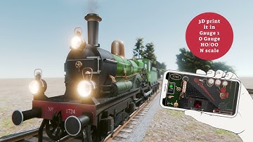 3D print this Dutch NS 1700 Class steam locomotive