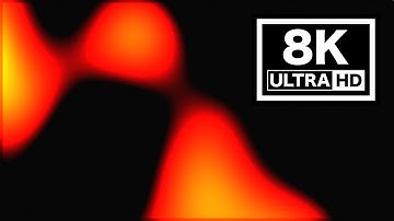 8 Hours of Ambient Generative Music - Lava Sounds in 8K