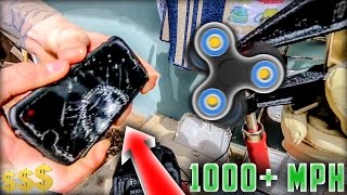 5 Most Expensive Items DESTROYED by Fidget Spinners! (Galaxy S8, Macbook..