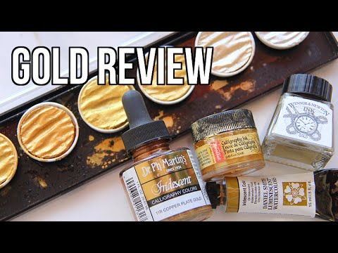 Guide to Gold: Gold Ink/Gouache/Pen Reviews for Calligraphers 