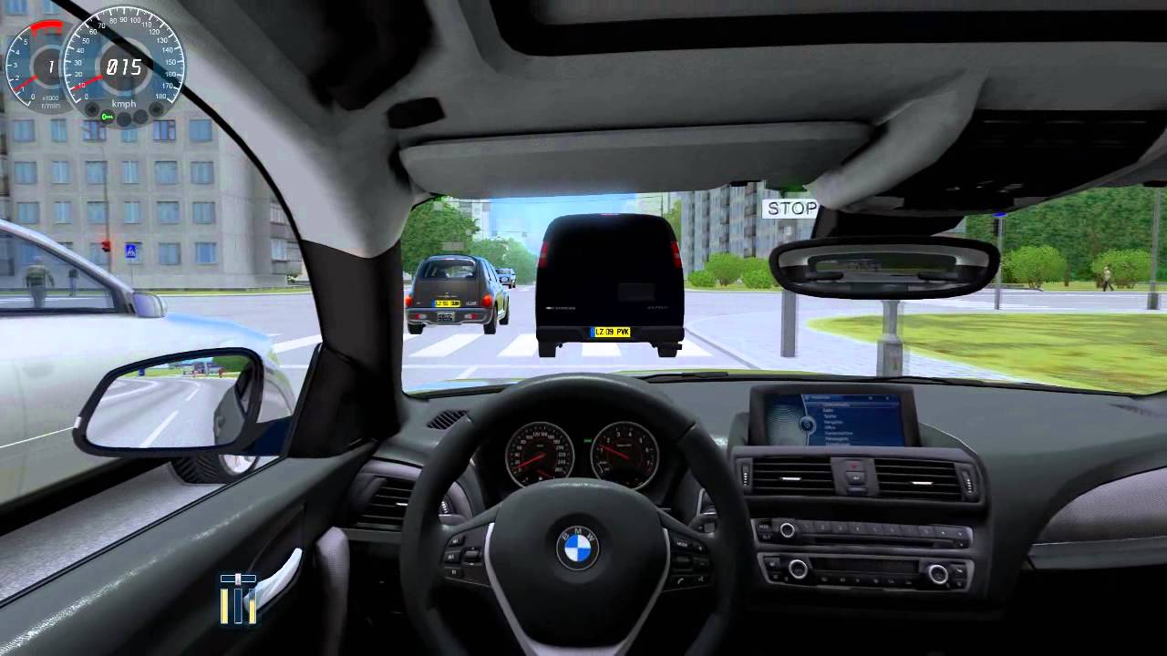 Bmw city car driving