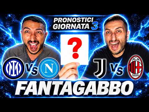 Video INTER-NAPOLI, JUVE-MILAN E ROMA ATALANTA?? PRONOSTICI E FANTAGABBO SERIE A