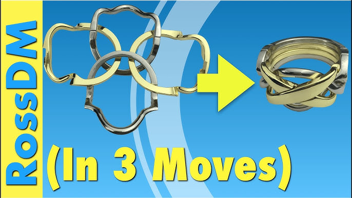Puzzle Ring Solution For 4 Band Regular Puzzle Rings 4b141 Youtube