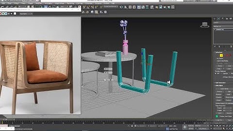 3Dsmax Tutorials, Learn 3D Modeling a Stylish Furniture from Scratch in 3dsmax ( Part 2)