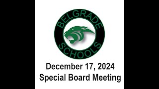 BSD44 December 17, 2024 Special Board Meeting
