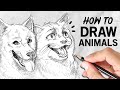 How to draw ANIMALS | Drawing Tutorial | Drawlikeasir