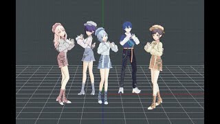 Samsa Fixed Camera Mirror Dance Practice MMD (ザムザ)