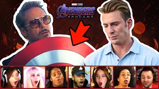 Reactors React to TONY Giving Shield to CAPTAIN AMERICA!