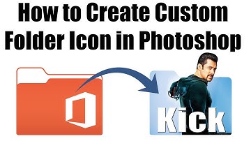 How to Create Custom Folder Icon in Photoshop Using Template 2017 Tutorial