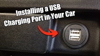 HOW TO INSTALL A USB PORT IN YOUR CAR