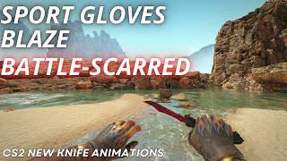 Sport Gloves Blaze (Battle-Scarred) | CS2 Skin Showcase
