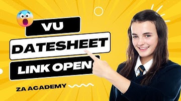 VU Datesheet Link Open 2023 - VU Datesheet Tips 2023 - VU Midterm Datesheet Link Open 2023 - VU
