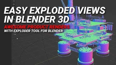Easy exploded views with Exploder Tool v2.2 for Blender | Tutorial Pt. 1 | #b3d #blender #tutorial