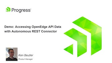 Accessing OpenEdge API Data with Autonomous REST Connector from Progress