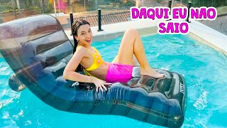 DESAFIO DA PISCINA COM MEUS PAIS !! Quem ganhou ? | Luluca