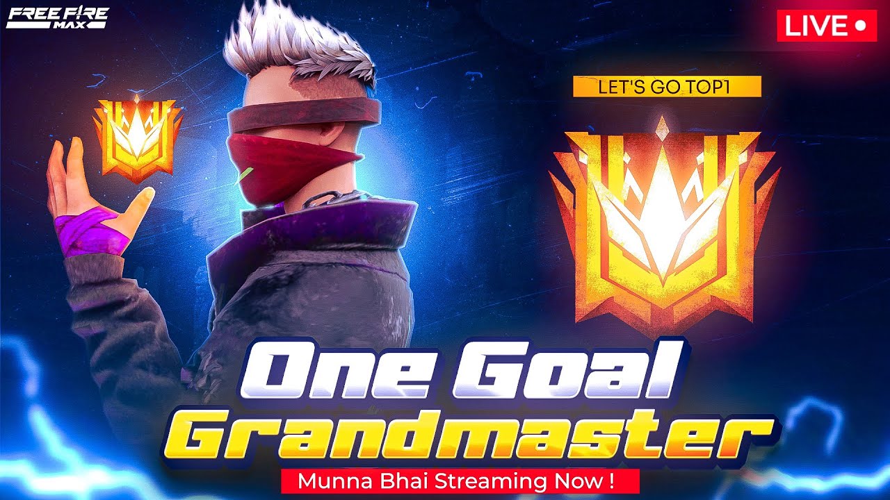 Grandmaster Live Rank Push Free Fire Telugu - Munna Bhai is Live ...